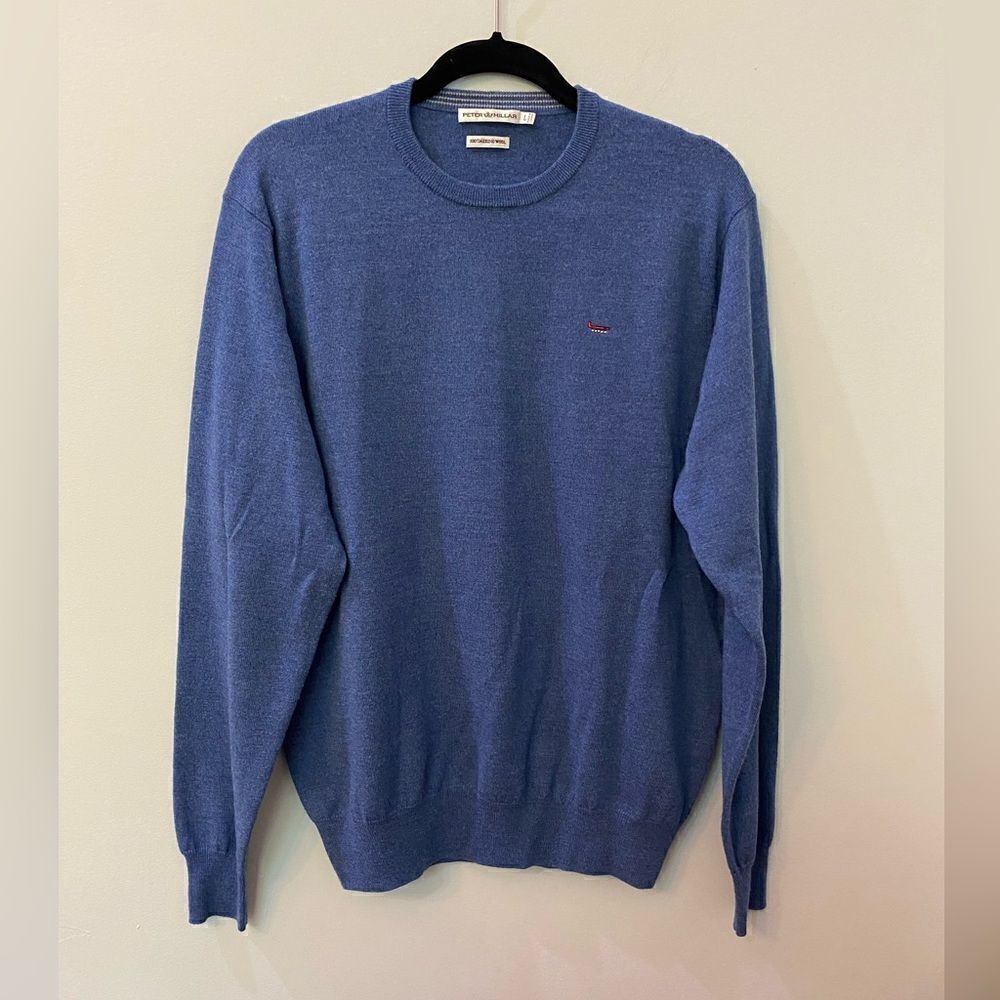 Peter Millar 100% Merino Wool Crewneck Sweater Men Size L